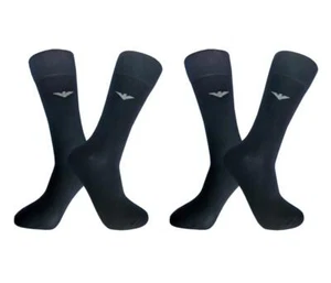 Emporio Armani 2er Pack Herren Kurzsocken - unifarben und geriffelt - Bild 1 von 1