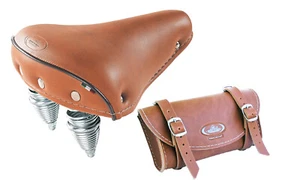 Original Montegrappa saddle Mod Iris 110 + Montegrappa bike bag mod.0016 - Picture 1 of 1