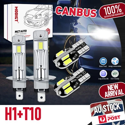 OEM H1+T10 LED Headlight CANbus Beam Bulbs replace for halogen For Mazda 6 2003 - image 1 of 4