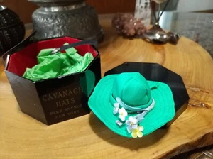 Vintage 1950s Cavanaugh Hats Park avenue N.Y miniature advertising with box - Picture 1 of 10