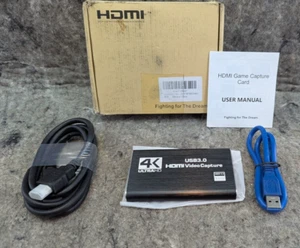4K Ultra HD HDMI Video Capture USB 3.0 HDMI Video Capture Device, Full HD 1080P - Picture 1 of 8