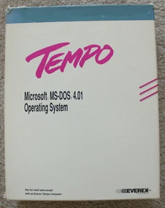 vintage - Tempo Microsoft MS DOS 4.01 manual by Everex - Zdjęcie 1 z 5