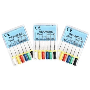 3Packs Dental K-REAMERS 25mm 15-40 Endodontic Hand Use Root Canal  Files Dentist - Picture 1 of 3