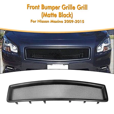 Kit de parrilla de parachoques delantero de auto para Nissan Maxina 2009-2015 sedán negro mate Foto 1 de 4