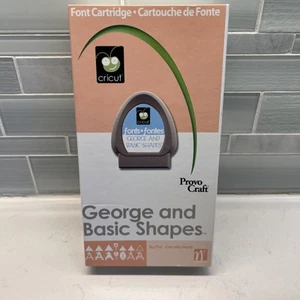 Provo Craft Cricut Font Cartridge “George And Basic Shapes” Manual Overlay - Picture 1 of 3