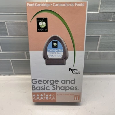 Provo Craft Cricut Font Cartridge “George And Basic Shapes” Manual Overlay - Image 1 of 3