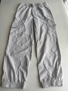Old Navy Sweatpants Girls Large 10-12 Gray Adjustable Cuff Pockets Gray - Picture 1 of 6
