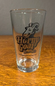 Horny Goat Brewing Company Pint Beer Glass Horny Goat Beer Glass - Picture 1 of 7