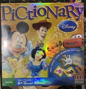 Disney Pictionary Board Game - 2012 Family Game - FACTORY SEALED - Picture 1 of 3