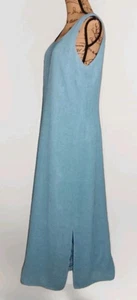 Dressbarn - Pretty Sky Blue Lined Sleeveless Maxi Dress - Women's Size 10 - Picture 1 of 3