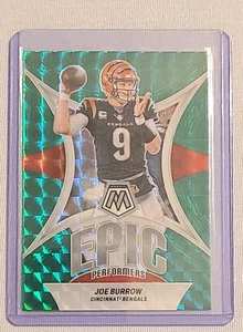 🏈 2024 Mosaic #EP-JB Joe Burrow Bengals Green Prizms Football Card 🏈 - Picture 1 of 2