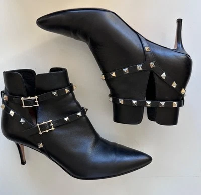 Botines de cuero Valentino Rockstud talla 38 Foto 1 de 4