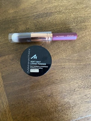 Manhattan Soft Mat Loose Powder Natural 1 Mattierend & Fixierend  20g + Pinsel - Bild 1 von 4