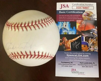 Béisbol firmado único Gorman Thomas OAL recién autenticado por JSA - CM 576 Foto 1 de 4