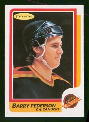 BARRY PEDERSON 1986-87 O-PEE-CHEE 86-87 NO 34 NRMINT+          12044 - Image 1 of 2