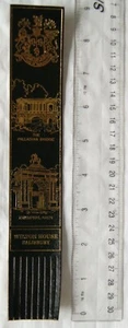 Vintage: schwarzes Leder Lesezeichen - Wilton House, Salisbury - Palladian Bridge & - Bild 1 von 1