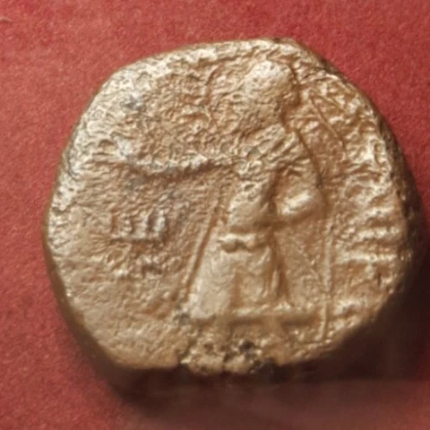 1703 India Bactria Kushan Kanishka I 127-152 AD Tetradrachm Athsho for SS a. VF Cover