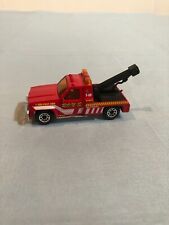 1987 Ron's Towing GMC Wrecker Matchbox Red Tow Truck #F19