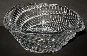Vtg. Gorgeous Heavy 12" Czech Mystique Lead Crystal Fruit or Serving Bowl - Picture 1 of 9