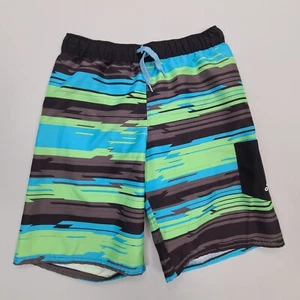 Adidas Swim Trunks Boys Large Blue Board Shorts Beach Ocean Pool Outdoors Kids - Picture 1 of 8