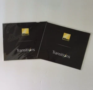 NIKON nouveauté lunettes de transition chiffon de nettoyage ensemble de 2 lingettes pour objectifs d'appareil photo - Photo 1 sur 9