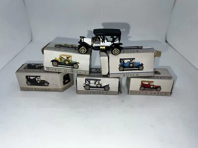 Pierce Arrow Simplex Buick Ford Oakland DieCast Car Model Toy 2” Lot 6 w/boxes - Изображение 1 из 4