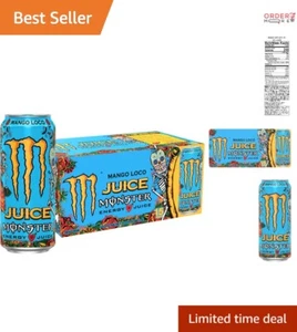 Energy Drink Juice 16 Ounce Pack of 15 Mango Loco Flavor Party Boost - Picture 1 of 8
