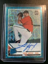 2019 Donruss Optic Rated Rookies Signatures Teal Velocity #31 Luis Ortiz Orioles