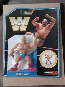 wwf hasbro wwe retros series 8 the iron sheik wrestling figure moc - Picture 1 of 2