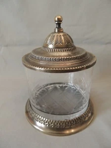 Collectible Silver Plated and Crystal big Bowl for dessert - Picture 1 of 9