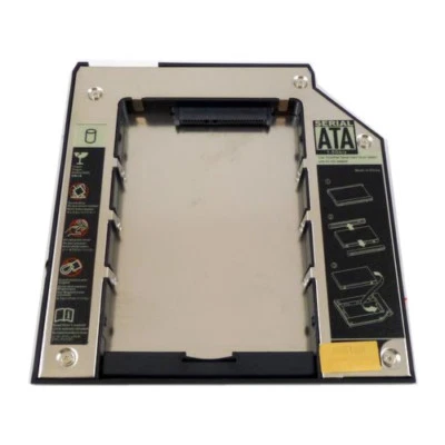 JUSTOP 2nd SATA Hard Drive HDD/SSD Bay Caddy for Thinkpad T400 T400S T410 T410S T420S