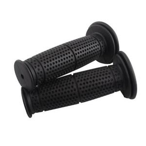 New Motorcycle Modified Handlebar Throttle Hand Grips Cover Black Rubber1Pair 