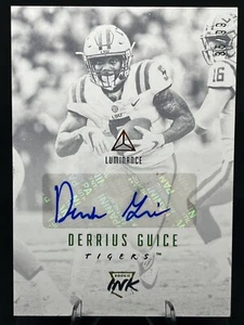 Tinta Derrius Guice 2018 Luminance Rookie DORADA/99 #RI-DEG LSU Tigers RC Auto - Imagen 1 de 3