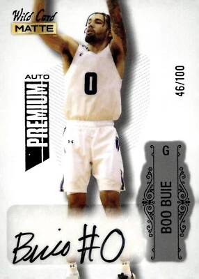2022 Wild Card Matte Premium Auto Blue Foil #MB-A Boo Buie /100 - Image 1 of 2