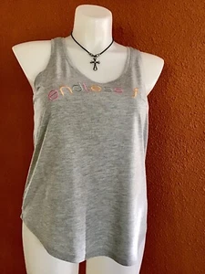 GRAYSON/ THREADS WOMENS TANK-TOP SIZE L COLOR GRAY,EMBROIDERED,ROUND HEM. - Picture 1 of 7