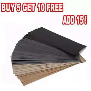 Wet & Dry Sand Paper Mixed Assorted Grit 2000-7000 Set FOR Car Paint Wood Metal - Picture 1 of 15