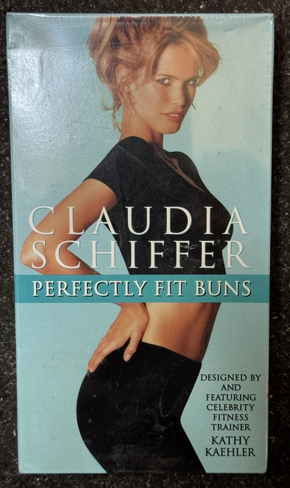 Claudia Schiffer - Perfectly Fit Buns (VHS, 1998) ***NEW, RARE PROMO SCREENER*** - Image 1 of 1