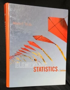 ELEMENTARY STATISTICS BY MARIO F. TRIOLA 2012 CD-ROM & HARDCOVER 12th EDITION - Foto 1 di 5