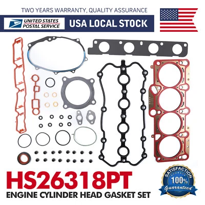 Juego de juntas de culata 2,0 L para Volkswagen Jetta Passat 05-11 Audi A4 Quattro 2006-2008 Foto 1 de 4