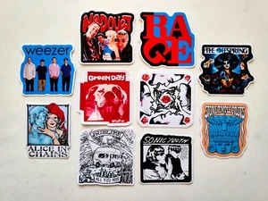 90's Alternative Vinyl Lot Pack (10 Stickers) SET 9 alice in chains sonic youth - Picture 1 of 2