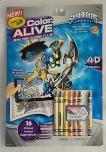 Crayola Color Alive Skylanders coloring book with crayons, 2015 - Picture 1 of 4