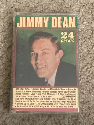JIMMY DEAN - 24 Greats (1987 Highland Music) - used cassette tape (DLX-7860) - Image 1 of 4