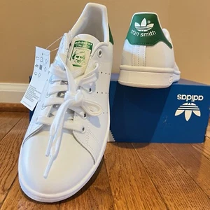 Adidas Originales Stan Smith Hombres Zapatos 8 Blanco Tenis Cuero Informal Atlético - Imagen 1 de 15