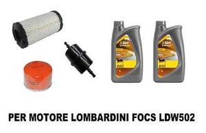 KIT TAGLIANDO COMPLETO MOTORE LOMBARDINI FOCS LDW502 LIGIER MICROCAR CHATENET - Foto 1 di 1