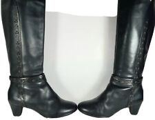 Umberto Raffini Black Designer Boots, Women's  Size 7.5 