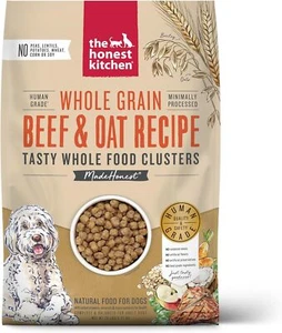 The Honest Kitchen Whole Food Clusters Whole Grain Beef & Oat Dry Dog Food, 20lb - Picture 1 of 8