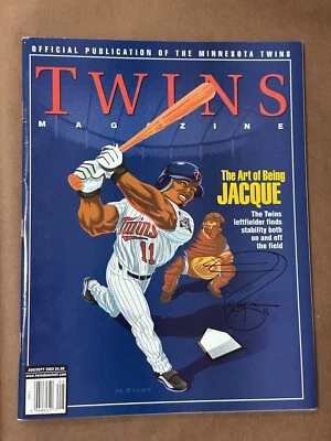 Jacque JoneS minnesota Twins Signed Auto Autograph AUG/SP 2003 Official Magazine - Image 1 of 4