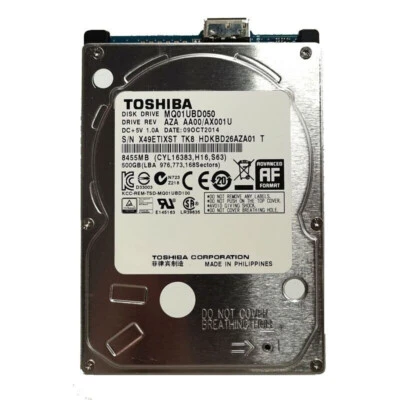 Toshiba 500GB MQ01UBD050 2.5" USB 3.0 Portable External HDD Hard Disk Drive - Image 1 of 3