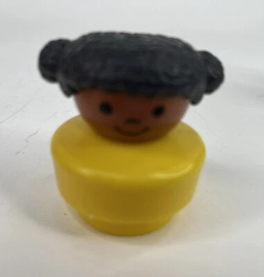 Little Tikes Toddle African American Girl Pigtails Figure 1990 Fisher Price Rare - Image 1 of 3