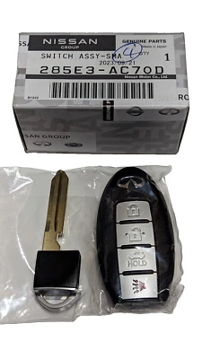 NEW OEM 2005-2007 INFINITI G35 SMART KEYLESS PROXIMITY REMOTE FOB 285E3-AC70D - Image 1 of 3